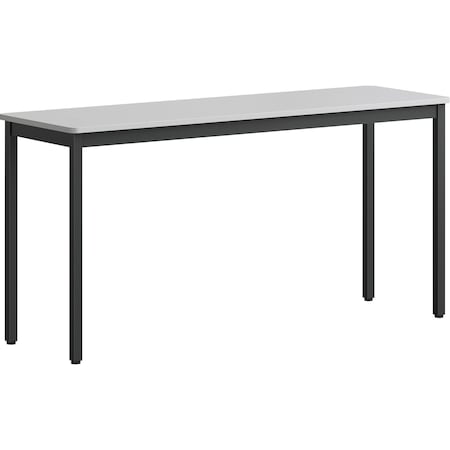 Lorell Utility Table, 500lb Capacity, 59.88" x 18.13" x 30", Gray LLR60754